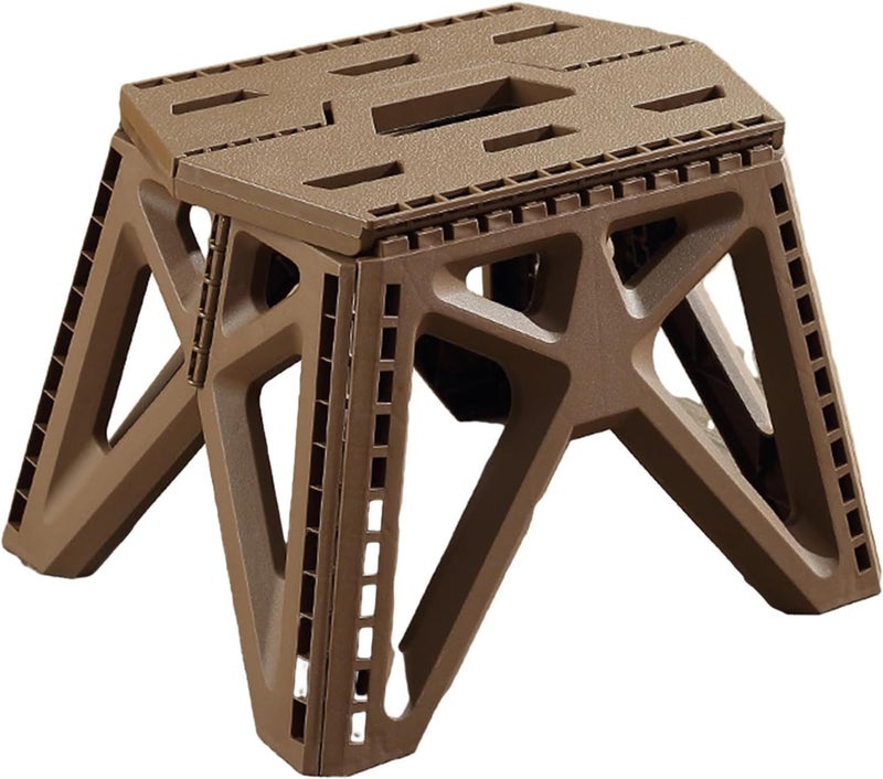 SEVIA SEVIA Portable Outdoor Folding Stool Camping Fishing Chair High LoadBearing Reinforced PP Plastic Triangle Stool for Adults Child 