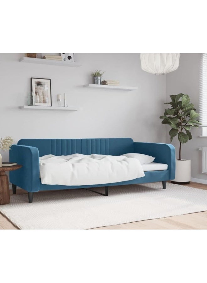 Modern Upholstered Daybed Sofa in Blue - Image 2
