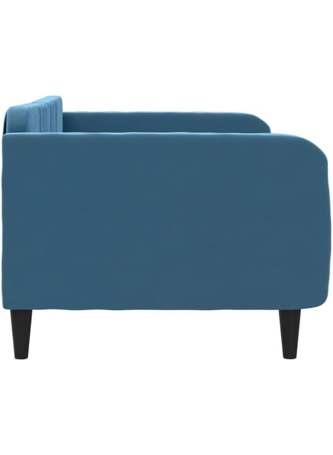 Modern Upholstered Daybed Sofa in Blue - Image 5