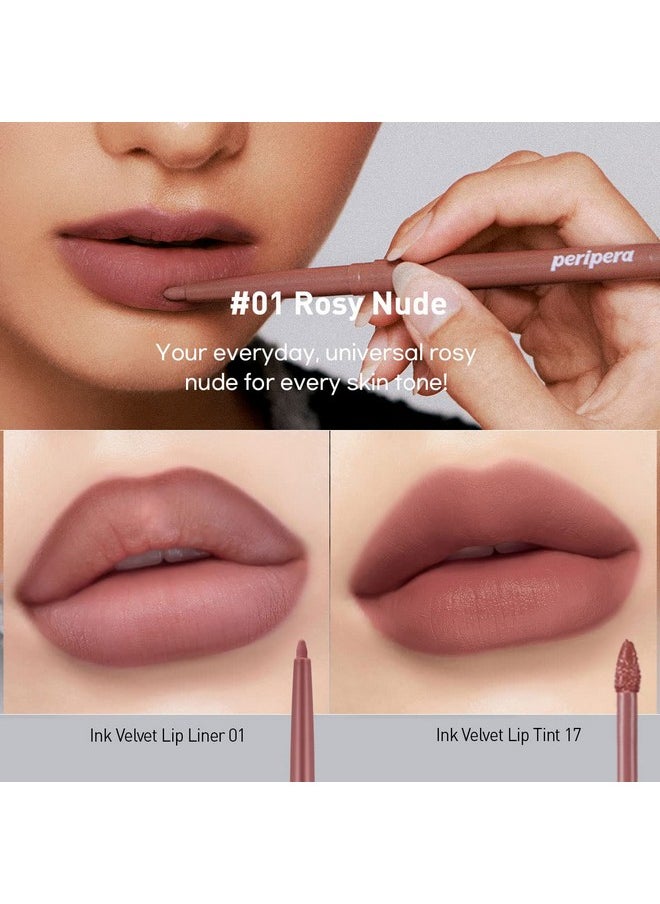 Peripera - Ink Velvet Lip Liner (001 Rosy Nude) - Image 1