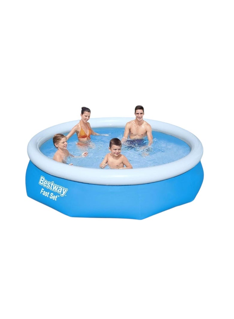 Bestway Fast Set Inflatable Pool With Water Filter - Easy to Set Up and Perfect for Summer, 10ft x 30in (3.05m x 76cm) - Image 2