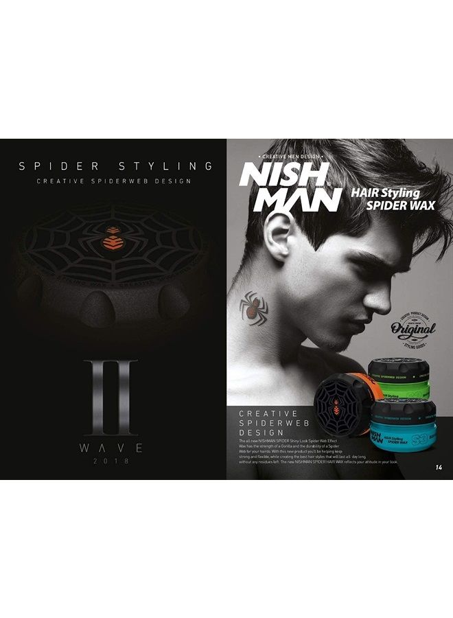 NISHMAN Hair Styling Series (S2 Tarantula Spider Wax, 150ml) - Image 2