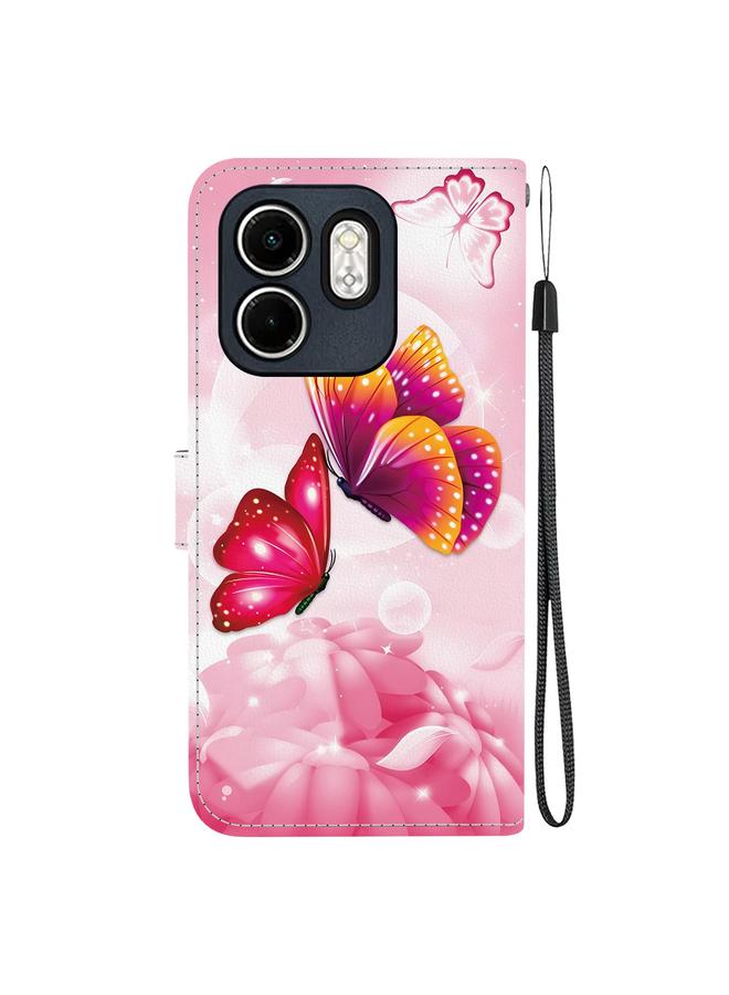 Zaboon Case For Infinix Hot 50i / Smart 9 Crystal Texture Colored Drawing Leather Phone Case - Image 3