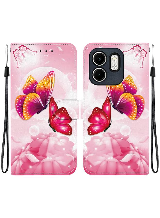 Zaboon Case For Infinix Hot 50i / Smart 9 Crystal Texture Colored Drawing Leather Phone Case - Image 1