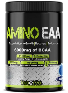 لابيرفا لابيرفا أمينو EAA، 6000 ملغ من BCAA، بنكهة التوت الأزرق، 390 جم 