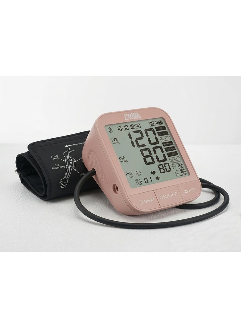 PRIMA Monitor your blood pressure confidently at home with a smart device that clearly displays the results. Its large, easy-to-read screen and practical design help seniors take daily measurements easily, comfortably, safely, and with consistent high accuracy. - Image 2