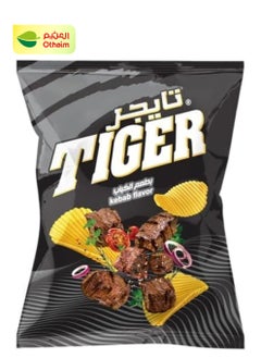 تايجر تايجر رقائق البطاطس بنكهة الكباب، 100 غرام 