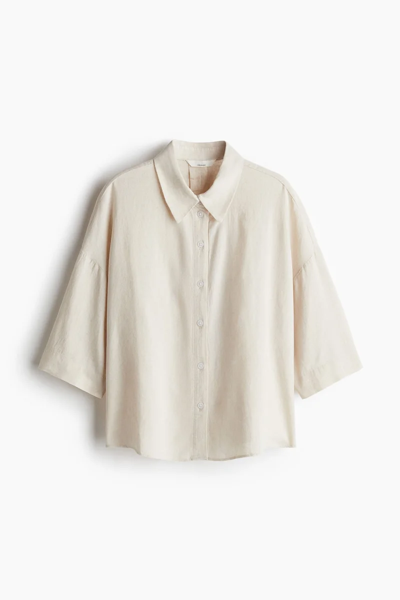 H&M Linen-blend shirt