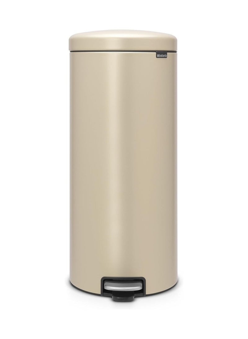 Brabantia  Mineral Finish newIcon Step Trash Can, Gold Beach, 30L Bin - Image 1