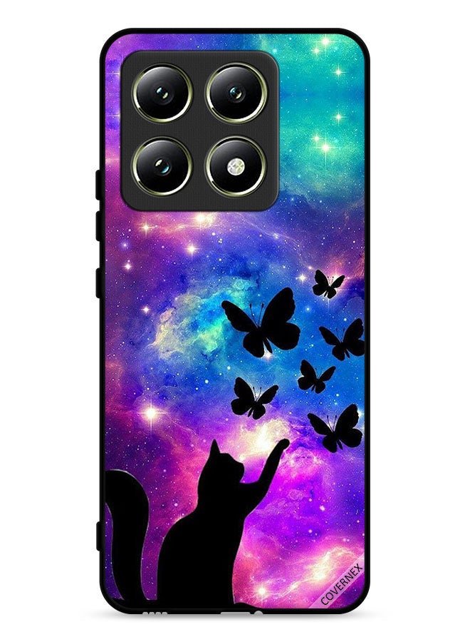 Covernex Xiaomi 14T 5G Protective Case Cover Cat & Butterflies - Image 1