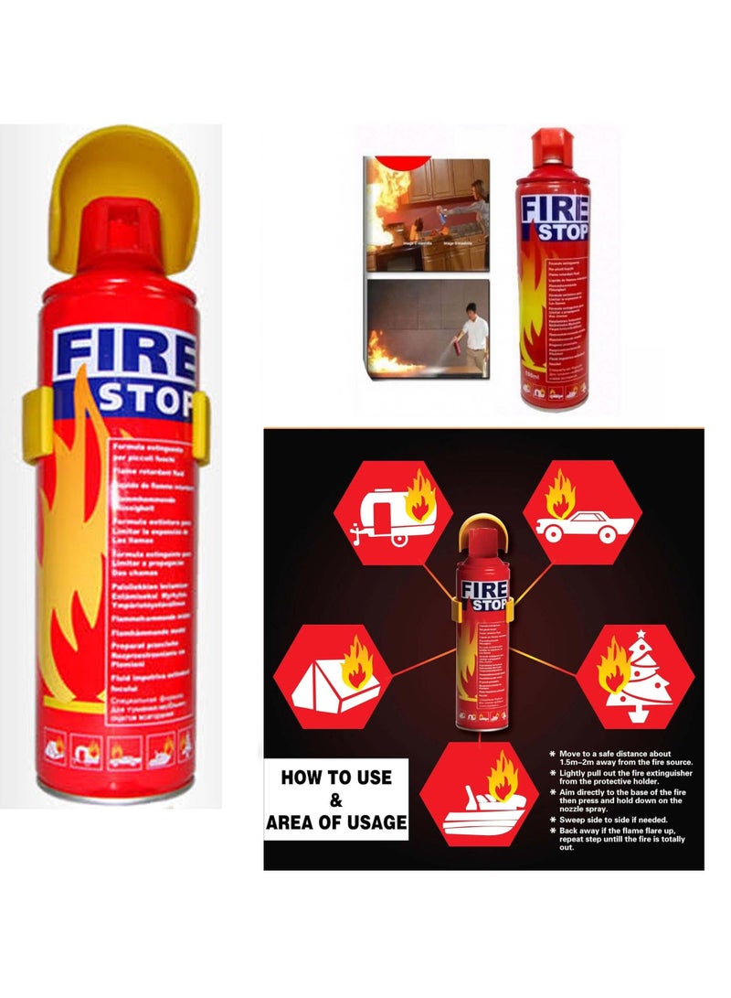 Portable Lightweight 5 in 1 Fire Spray  Car Fire Extinguisher,Stay Safe 5-in-1 Fire Extinguisher, Extinguishing Water Based Spray,For Home, Kitchen,Car, Garage,Boat,Easy to Carry,1000ml, Pack of 1 - Image 1