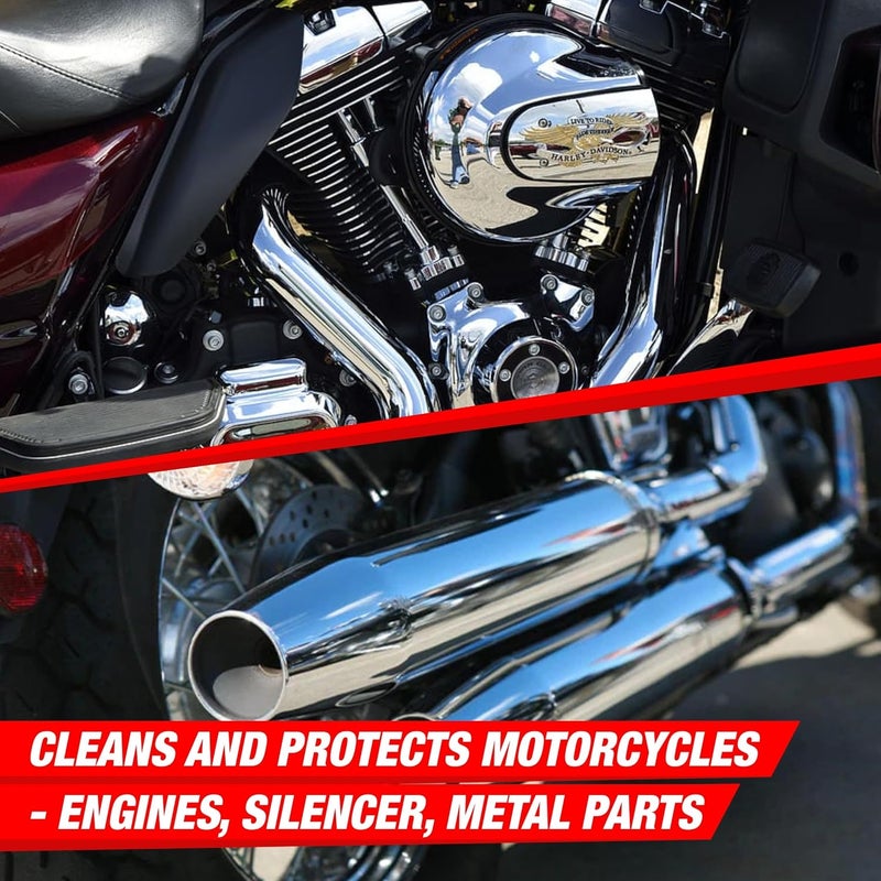 WAVEX مُنظف المعادن وافيكس 5 كجم للكروم والنحاس والنحاس الأصفر والبرونز والذهب والنيكل والفولاذ المقاوم للصدأ. منظف معدني شامل، مزيل للصدأ. مُلمع وواقٍ. يزيل الأكسدة والتغير في اللون. - Image 2