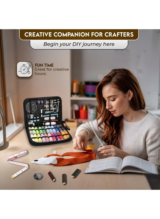 Sewing tool set, including boxes, 95 pieces of home travel and emergency sewing supplies, machines, including 22 spools, repair and sewing needles, scissors, thimbles, tape measures - Image 4