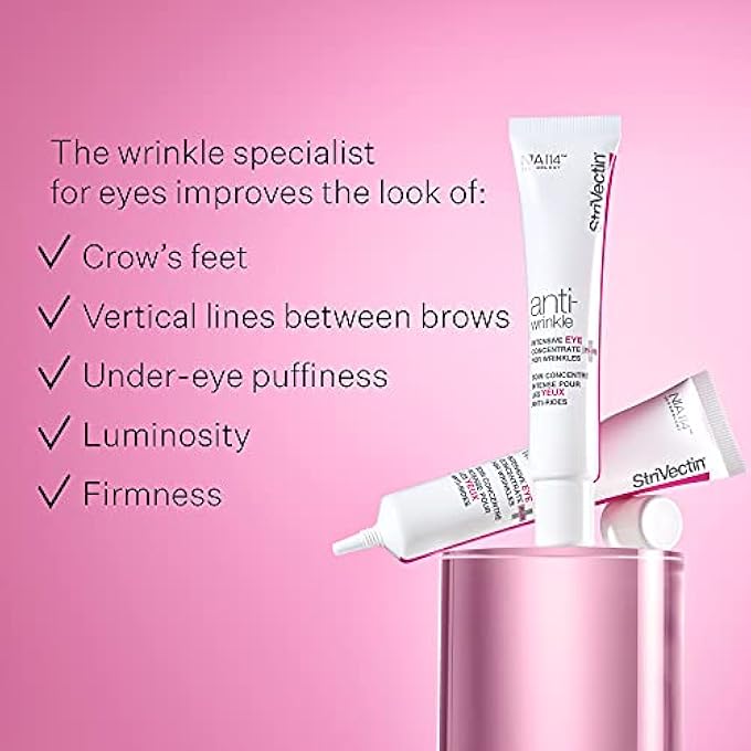Strivectin Anti-Wrinkle Intensive Eye Cream Concentrate for Wrinkles PLUS, Targets Crow's Feet, Firmness, Puffiness & Dark Circles,White, 0.25 Fl oz (Pack of 1) - Image 2