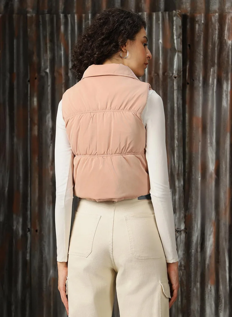 هاي ستار Women's Onion 100% Polyester Solid Regular Fit Jacket