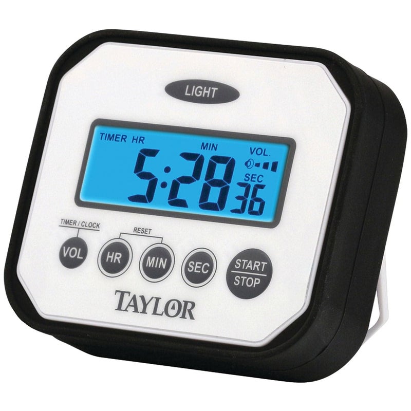 Taylor n Drop Digital Timer with Volume Settings One Size White