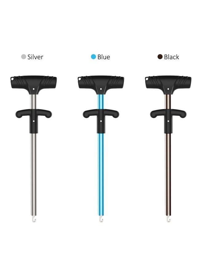 ارواق أداة إزالة خطاف الصيد 1 قطعة – أداة فصل السنارة من الألمنيوم بمقبض ABS – محمولة وآمنة (24.3 سم / 17 سم) - Image 1