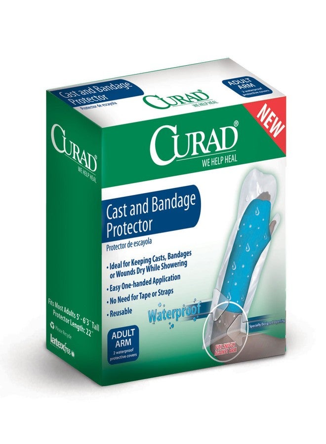 Curad Cast and Bandage Protector, Adult Arm, Waterproof, 2 Count