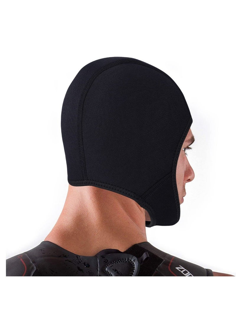 Y&D Diving Hood, 2.5mm Neoprene Hood Surf Cap, Stretchable Cap with Chin Strap, Dive Surfing Thermal for Kayaking Snorkeling Swimming Sailing Canoeing Water Sports - Image 2