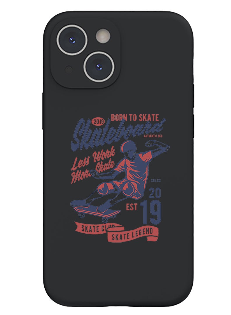 Theodor Protective Slim Fit Case Liquid Silicone Cover with Full Body Protection Anti-Scratch Shockproof Case For iPhone 14 Black  - Sorry filter is broken copy - Image 1