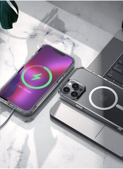 hoco. Magnetic series airbag anti-fall protective shell for iPhone 13 Pro Max transparent  - Image 4