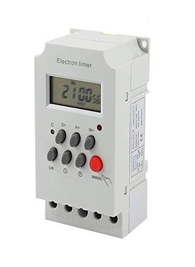 Quick Sense (Qs-T10) Digital Electronic Timer Switch 220V 25A DIN Rail Programmable | Automatic On/Off Switch Timer for Lights, Water Pumps, and Appliances | Energy-Saving Digital Timer Plug - Image 1