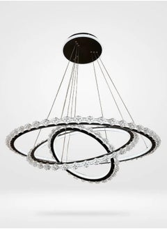 Generic Ceiling chandelier with black pendant lights Round ring-shaped  - Image 1