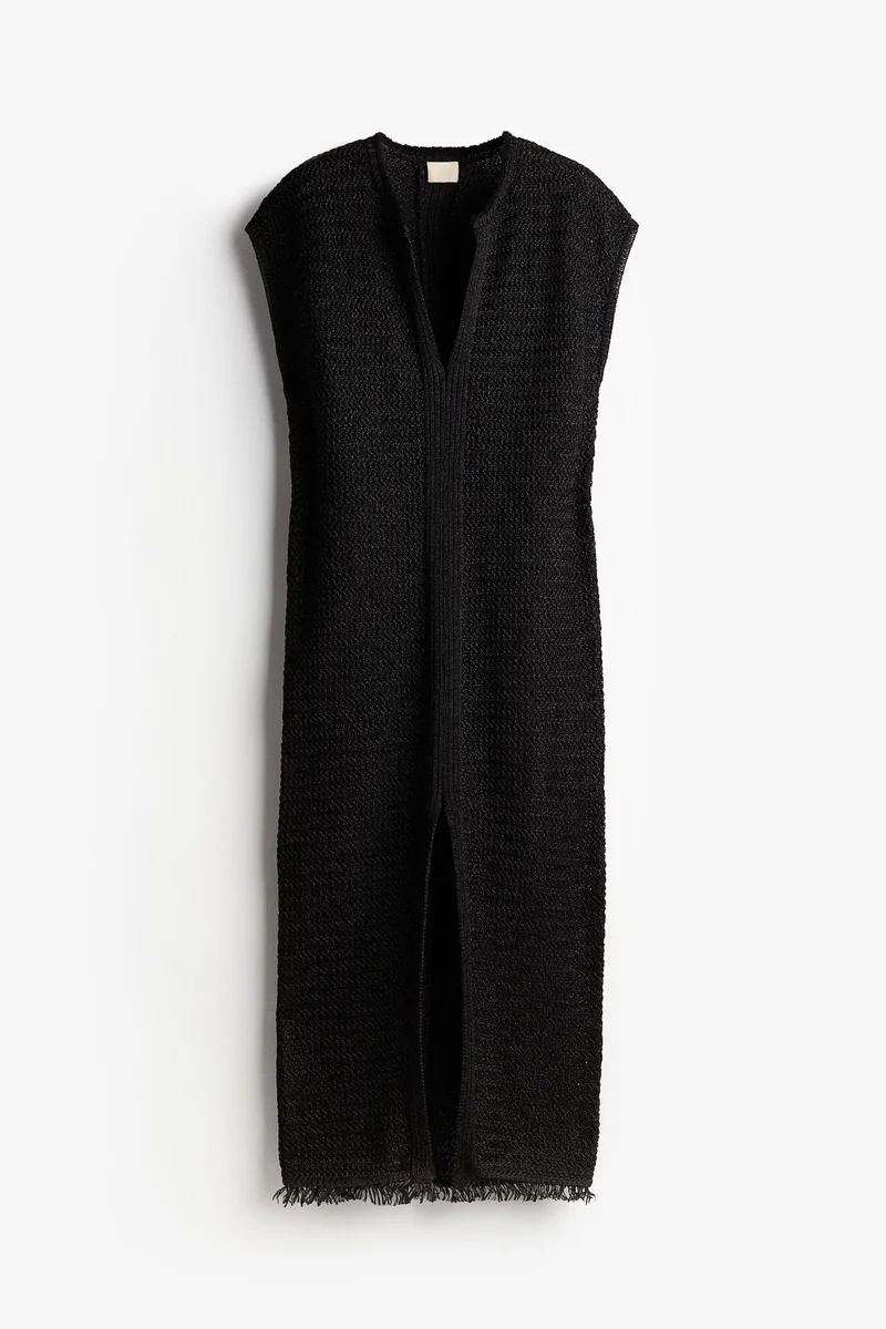 H&M Raffia-look kaftan dress