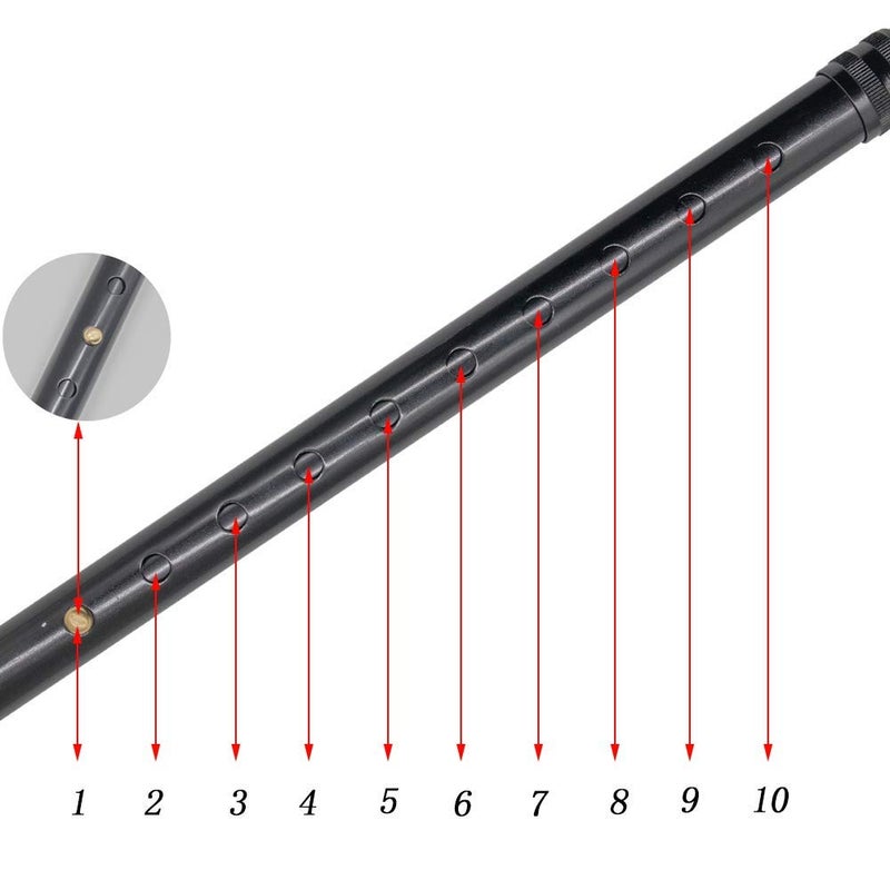 VISIONU Lightweight Foldable Forearm Crutch, Aluminum Walking Stick,Height Adjustable, Ergonomic Handle with Comfortable Grip 2ZG-02BM (Black) - Image 5