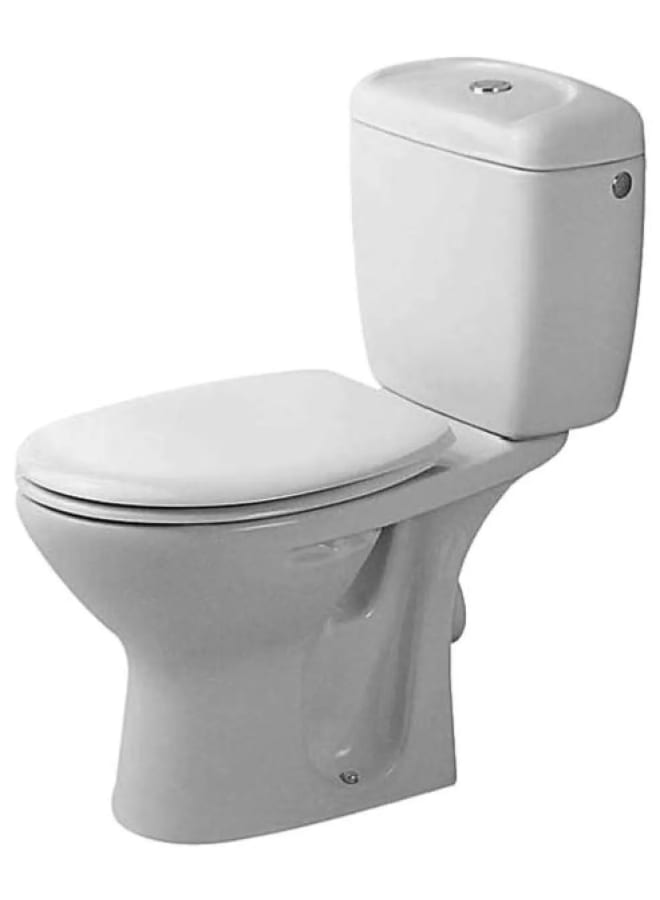 ديورافيت مرحاض ديورابلس  أرضى بدون دوش 355*645  مللى ، صرف رأسى ، سيراميك أبيض - Image 1