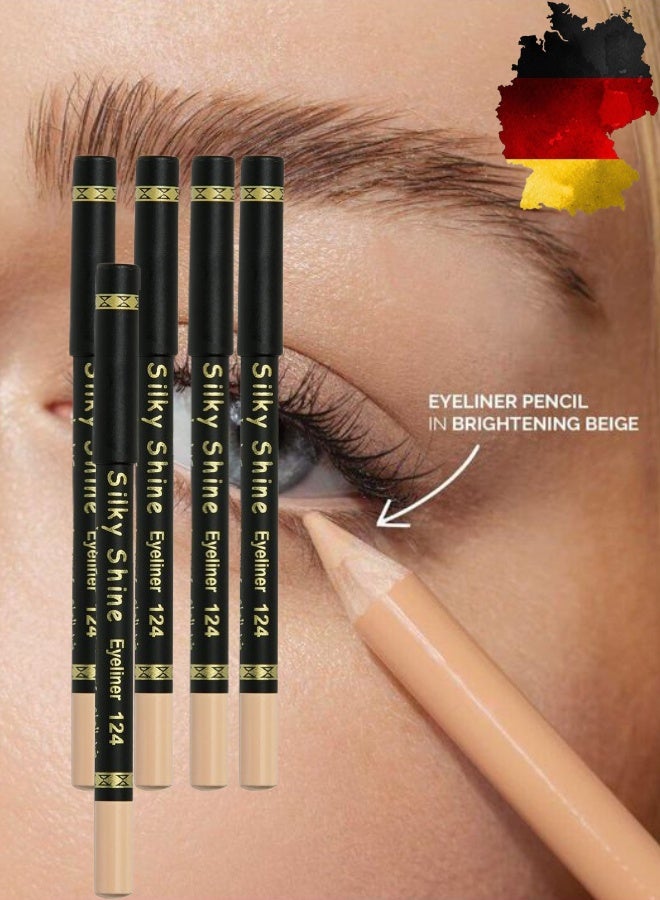 Silky Shine 5 Pieces Waterproof Medical Eyeliner 124 Beige - Image 1