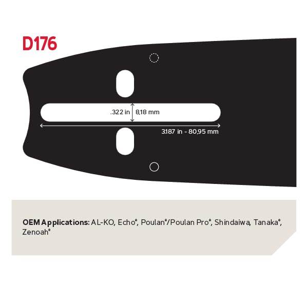 Oregon Chainsaw Guide Bar & Chain Combo, AdvanceCut Replacement for Saw Chains, with Low Kickback Chain, Bar Length 20" (50cm), 3/8" Pitch, 0.050" Gauge, 70 Drive Links (27850) - Image 2