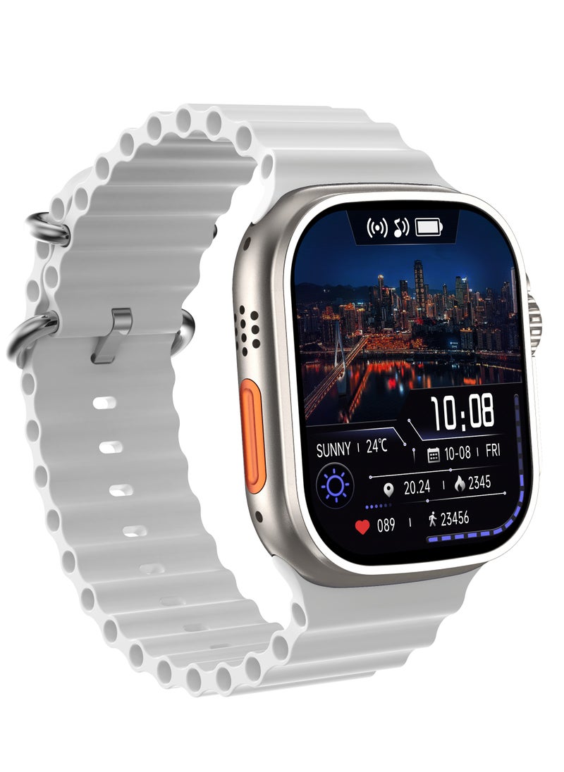 AROAQ - T900 Ultra 2 GS Big 2.3 Infinite Display Series 9 Super Fast Ultra Smartwatch White - Image 1