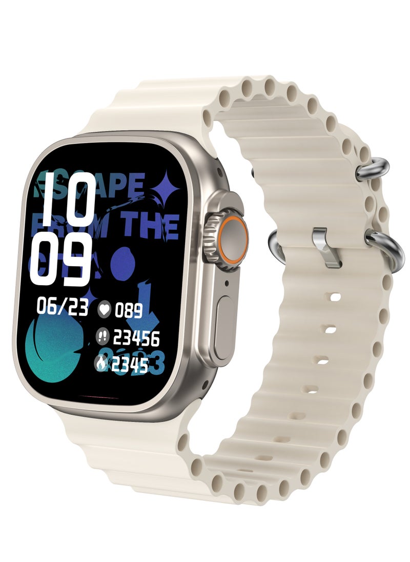 AROAQ - T900 Ultra 2 GS Big 2.3 Infinite Display Series 9 Super Fast Ultra Smartwatch White - Image 1