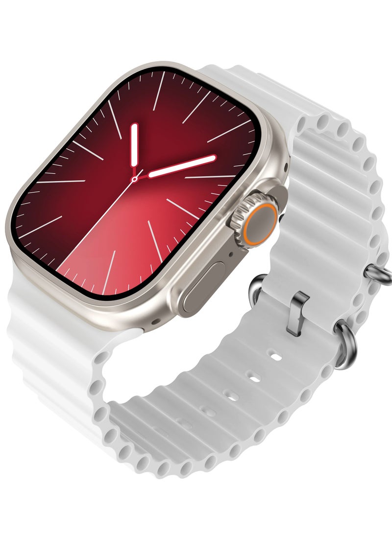 AROAQ - T900 Ultra 2 GS Big 2.3 Infinite Display Series 9 Super Fast Ultra Smartwatch White - Image 1