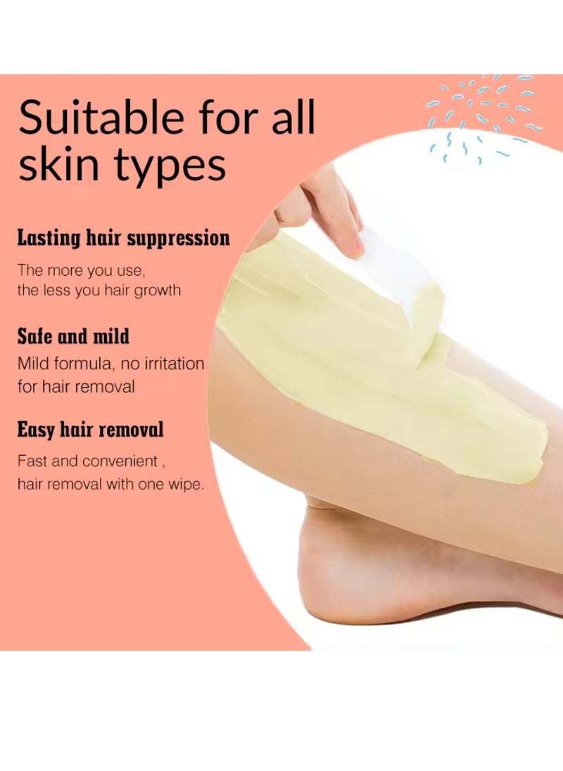 Luxfume 120g Hair Removal Cream for Arms Legs and Underarms Hair Removal Sensitive Hair Removal Cream Effective and Painless Soothing and Brightens Skin Turmeric Hair Removal Mask Cream  - Image 2