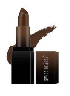 Swiss Beauty Swiss Beauty Hd Matte Pigmented Smudge Proof Lipstick Coffee 3.5G  - Image 1