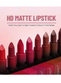 Swiss Beauty Swiss Beauty Hd Matte Pigmented Smudge Proof Lipstick Coffee 3.5G  - Image 2
