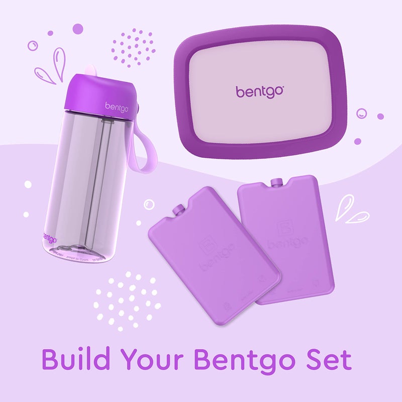 Bentgo Kids Water Bottle - Leak-Proof, Durable Tritan, BPA-Free 15 oz. Cup for Kids/Toddlers Ages 3+ - Flip-Up Straw & Dishwasher Safe for School, Sports, Daycare & Camp (Purple) - Image 5