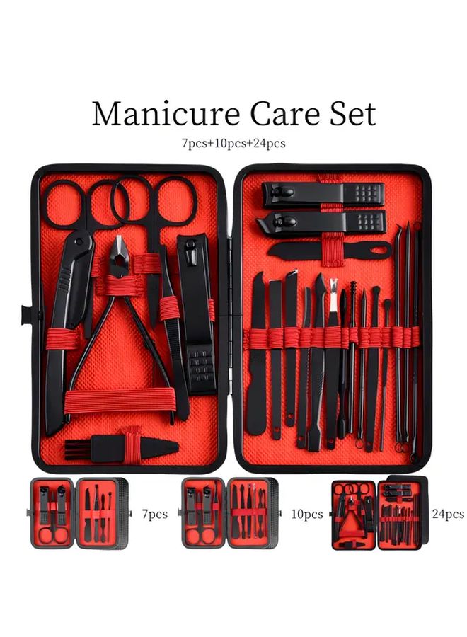 10 قطع من أدوات العناية بالأظافر من الفولاذ المقاوم للصدأ مقاومة للصدأ وحادة ومقاومة للتناثر - Image 2