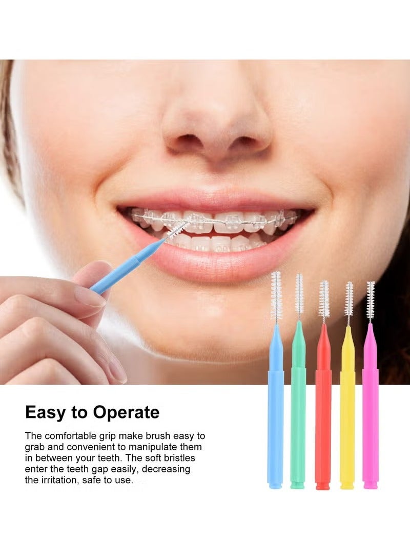 Generic 100 PCS Interdental Brushes Dental Floss Toothpick Braces Brush Tooth Cleaning Tool Care Tooth Cleaning Tool (Multicolour)  - Image 4