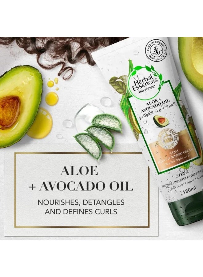 Herbal Essences Bio Renew Aloe & Avocado Oil Leave In Cream - 180 ML - Image 2