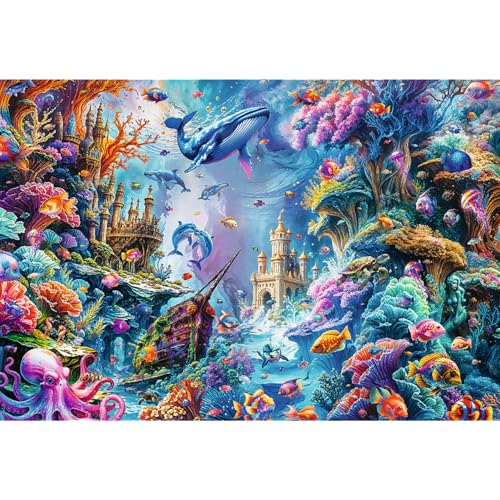 Trefl Underwater World 1500 Piece Jigsaw Puzzle Red 33x23 Print DIY Puzzle Creative Fun Classic Puzzle for Adults and Children from 14 Years Old - Image 5