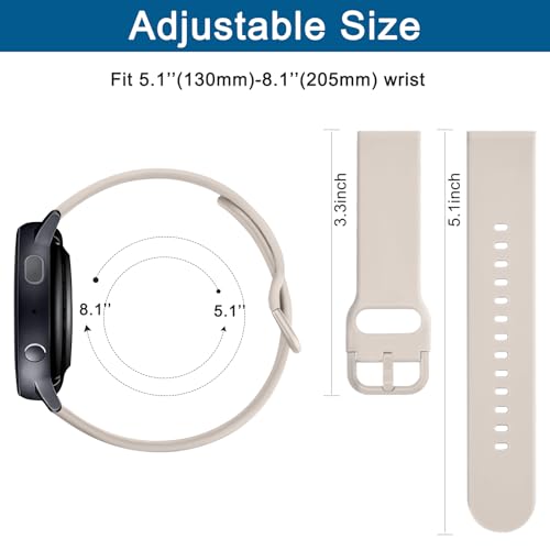 Tobfit 18mm Silicone Watch Strap Compatible for Titan, Timex, Casio, Sonata etc, Quick Release Sport Loop Colorful Strap,Starlight - Image 4