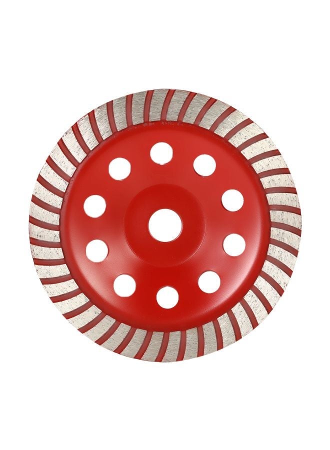 NIBEMINENT Diamond Segment Grinding Wheel Red/Silver 7inch - Image 1