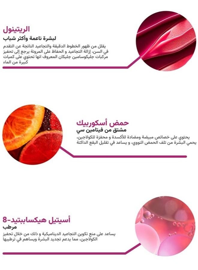 الموند بيوتي مصل ريتينول للاصلاح والتغذيه 1% ريتينول مع الببتيدات +فيتامين ج +السيراميد - Image 2