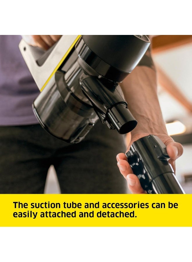 KARCHER VC 4 Cordless myHome Vacuum Cleaner – Lightweight 2-in-1 Stick & Handheld Vacuum with Power Lock, 30-Min Runtime, Wall Mount & 3-Stage Bagless Filter System 0.65 L 21.6 W 11986310.0 White - Image 5