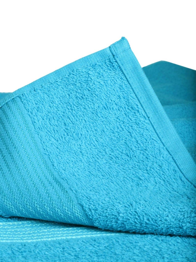 KOPA by Bianca 400 GSM 100% Cotton Soft Terry Towel l 2pc Bath Towel l Bath Towel for Men Large Size l Bath Towel for Men l D`Ross l Turq-Pink - Image 4