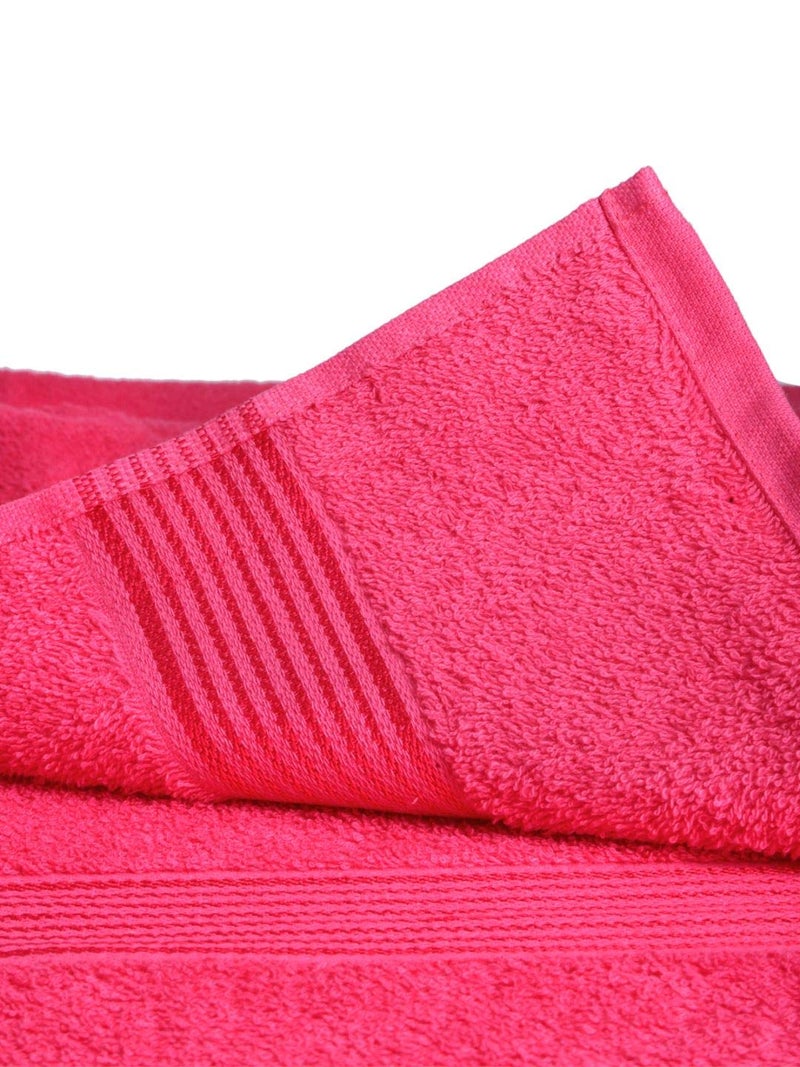KOPA by Bianca 400 GSM 100% Cotton Soft Terry Towel l 2pc Bath Towel l Bath Towel for Men Large Size l Bath Towel for Men l D`Ross l Turq-Pink - Image 5