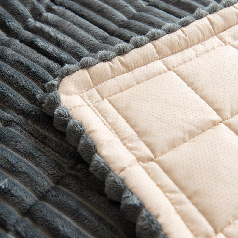 Gumfolk Pet Couch Covers for Sofa Slipcovers Couch Protector for Dogs Washable Cushion Cover, Sofa Pad Blanket Furniture, Dark Grey, 27in*47in - Image 5